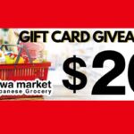 Enter NOW at Seiwa Market  $20 GIVEAWAY