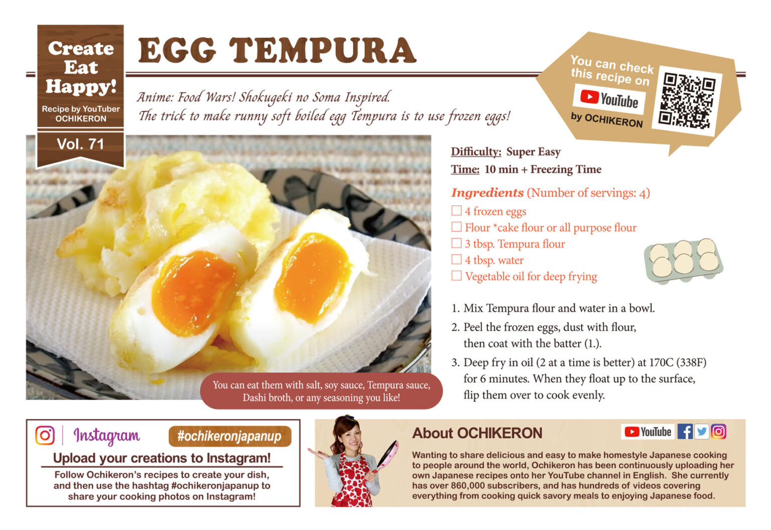 Ochikeron Recipe: Egg Tempura - Japanup! Magazine