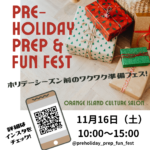 Get Ready for the Holidays! Pre-Holiday Prep and Fun Fest on Nov 16th