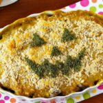 OCHIKERON Recipe: Spinach and Salmon WaFu Gratin for Halloween