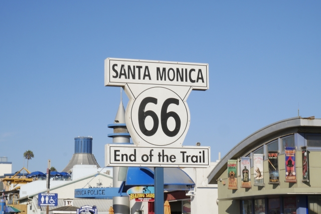 Route 66 sign historic highway