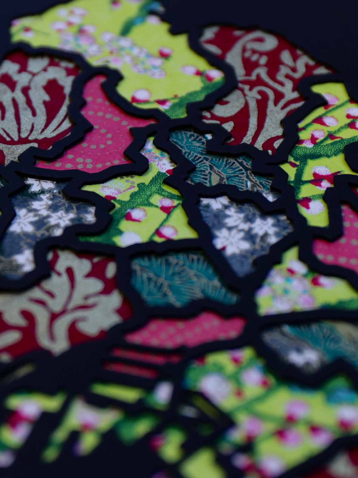 Mapponica art maps made from traditional Japanese paper