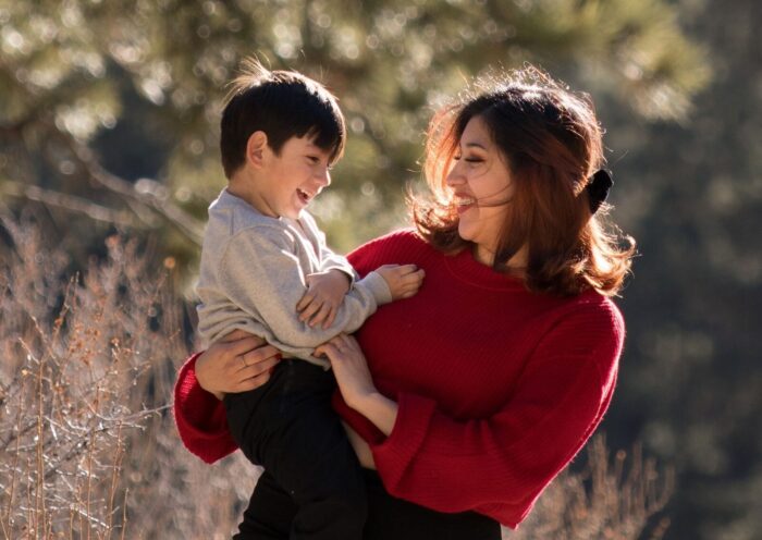 Wasabi Pixels photographer capturing a family portrait session