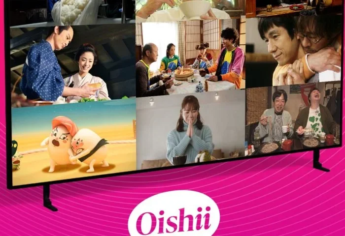 Channel Oishii free Japanese anime and food channel on Amasian TV, featuring Hyakusho Kizoku, Gunma-chan, and Sushi Sumo