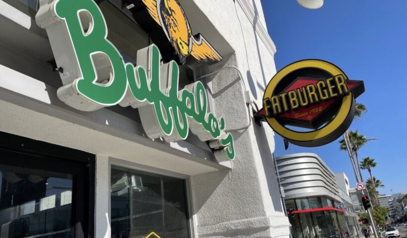 Fatburger Japan Okinawa store exterior in Kadena Town