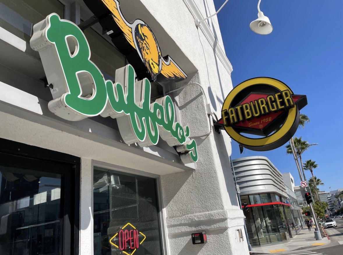Fatburger Japan Okinawa store exterior in Kadena Town