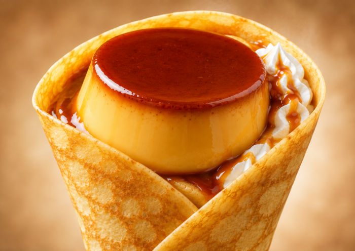 Japanese crepe whole purin creme brulee Tree Crop Ise viral