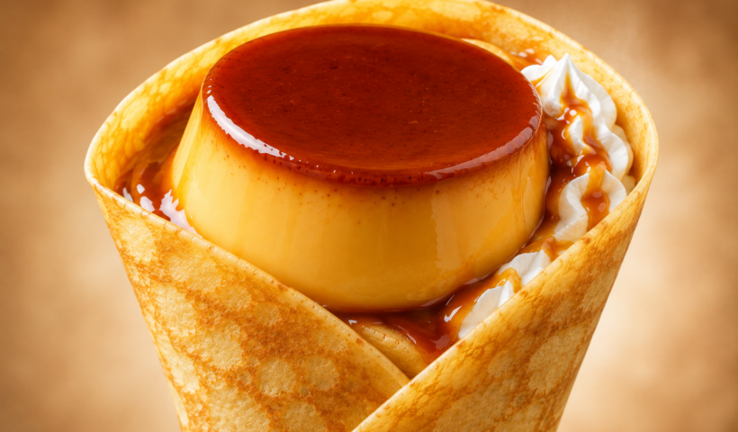 Japanese crepe whole purin creme brulee Tree Crop Ise viral