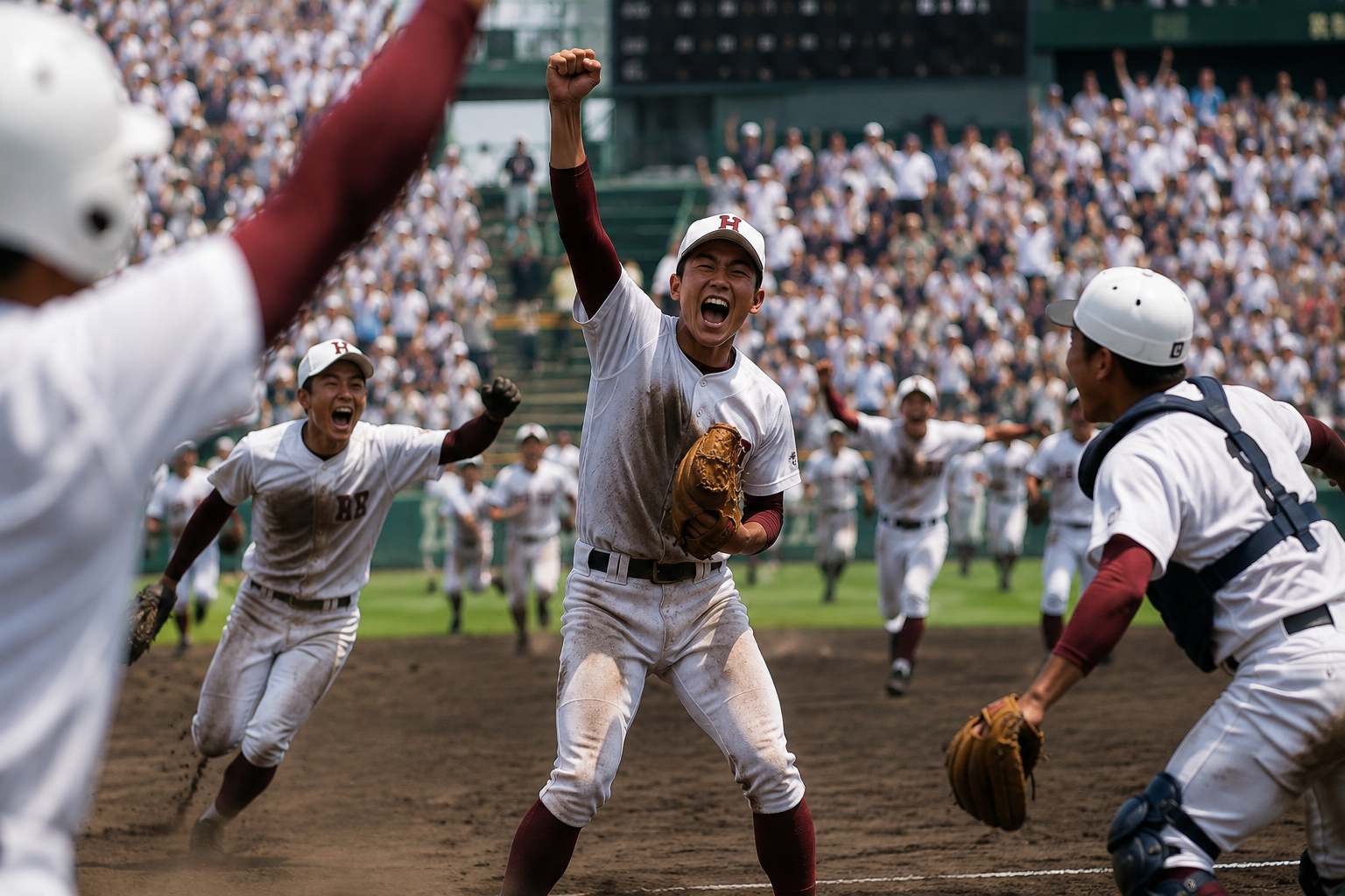 Ariake Koshien comeback win Kumamoto ninth inning miracle