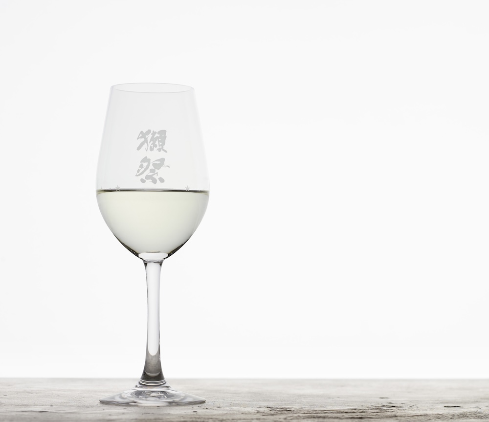 Premium Dassai sake served at the LA Dassai Experience at Uchi West Hollywood